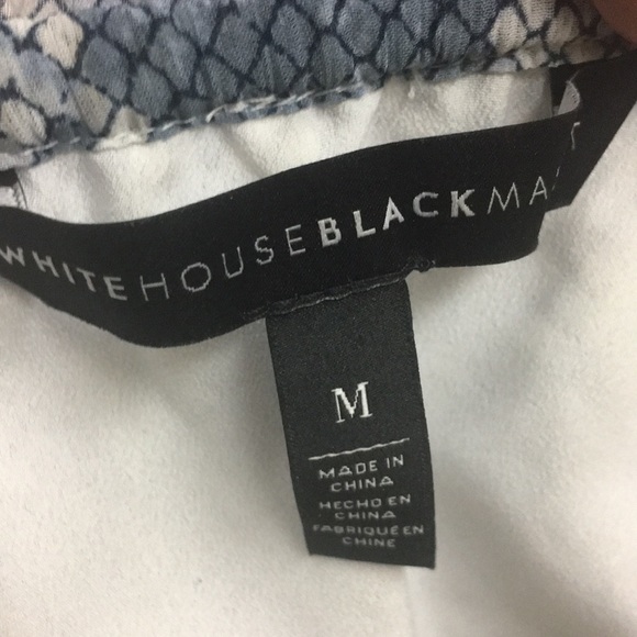 WHBM Blue Snakeskin Print High Lo  Dress M SOLD - Picture 6 of 7